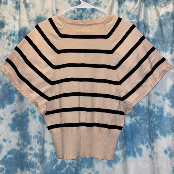 The Limited tan and black poncho type button up cardigan - Picture 2 of 2